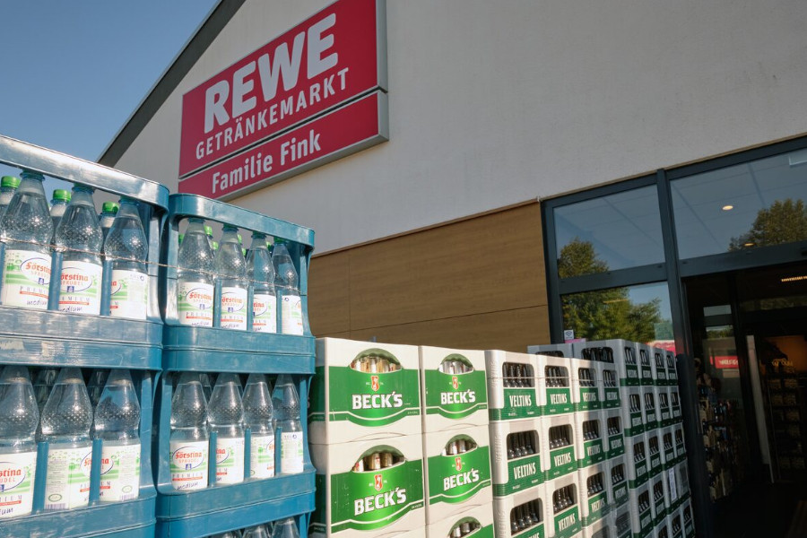REWE Getränkeauswahl