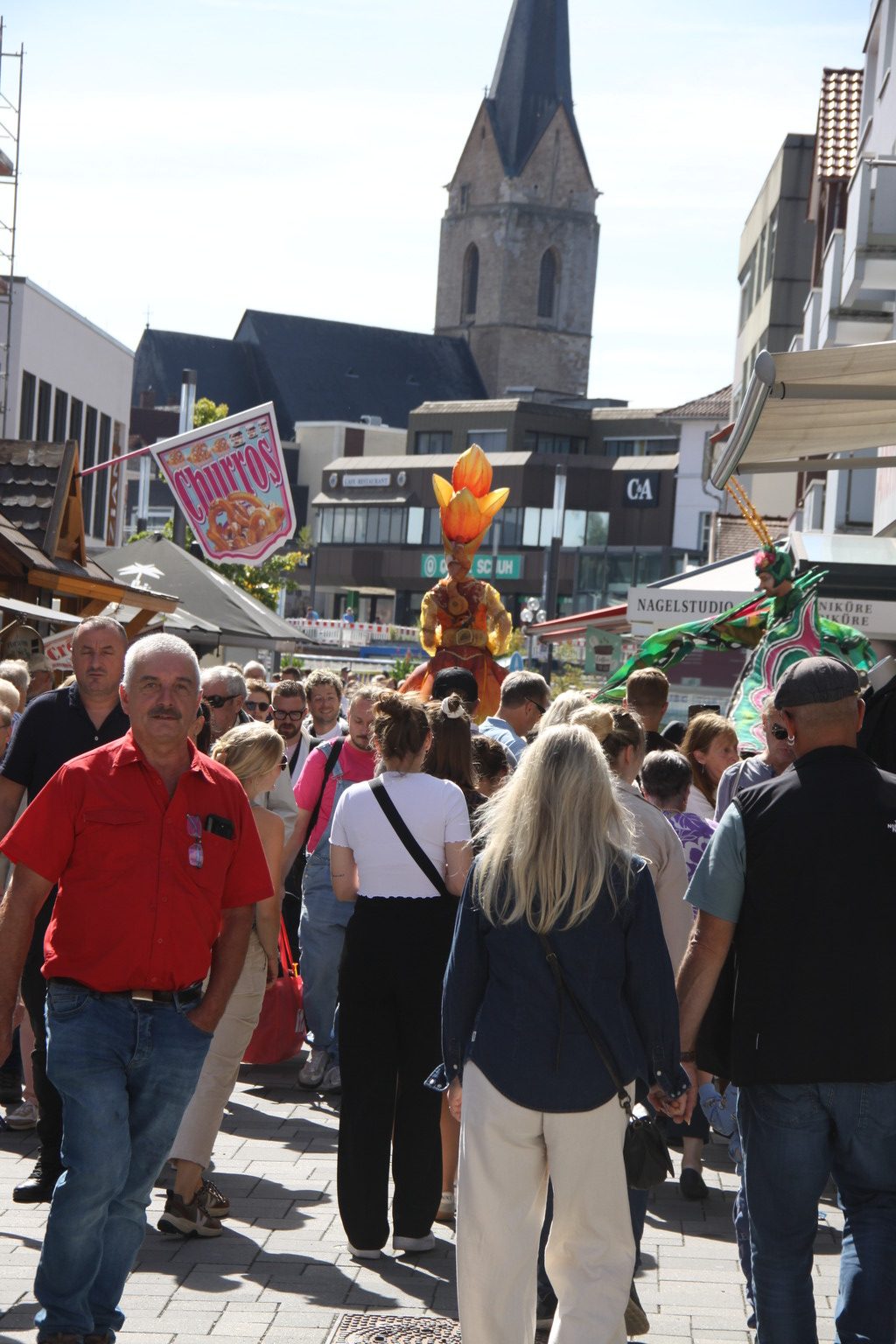 Besucher in der Innenstadt