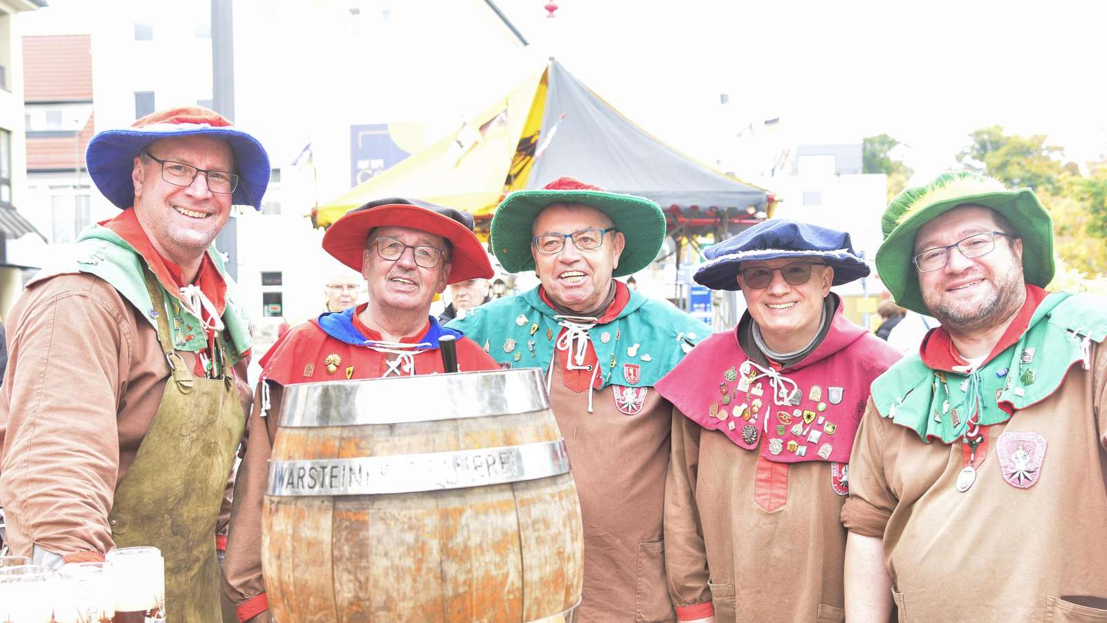 Marktszene beim Mittelaltermarkt in Korbach